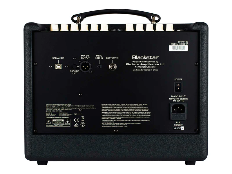 BLACKSTAR SONNET 60 BLACK AMPLIFICADOR GUITARRA ACUSTICA NEGRO - Image 6