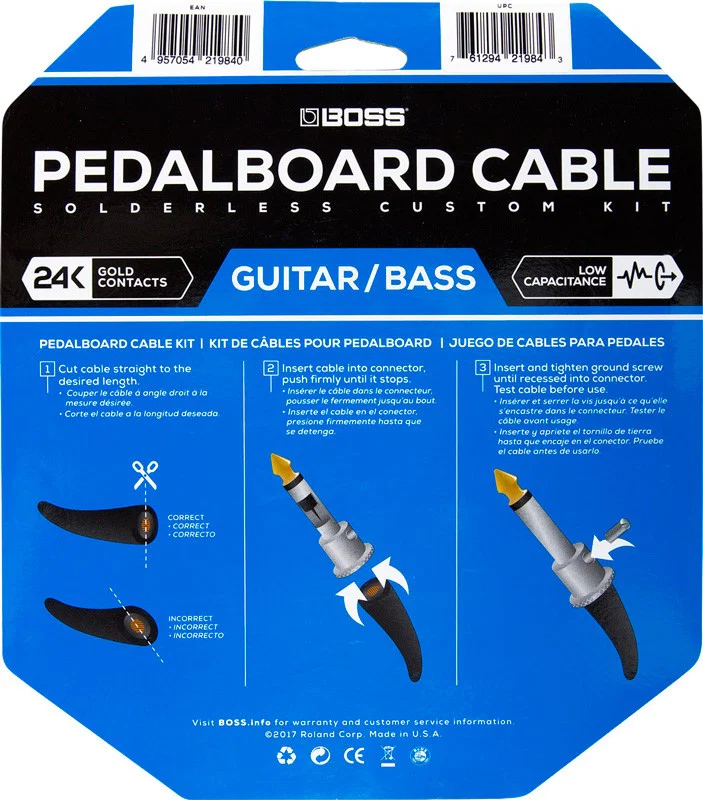 BOSS BCK12 KIT DE CABLE 3.5 METROS - Image 2