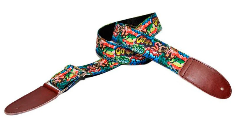 BOURBON STRAP GRAFFITI TEXTILE CORREA GUITARRA