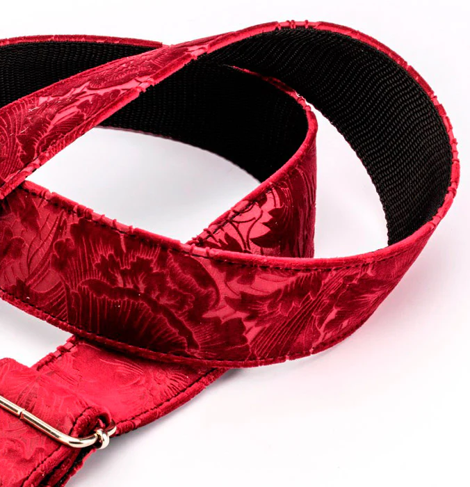 BOURBON STRAPS VELVET OUTLINE BURDEOX TEXTILE CORREA GUITARRA - Image 3