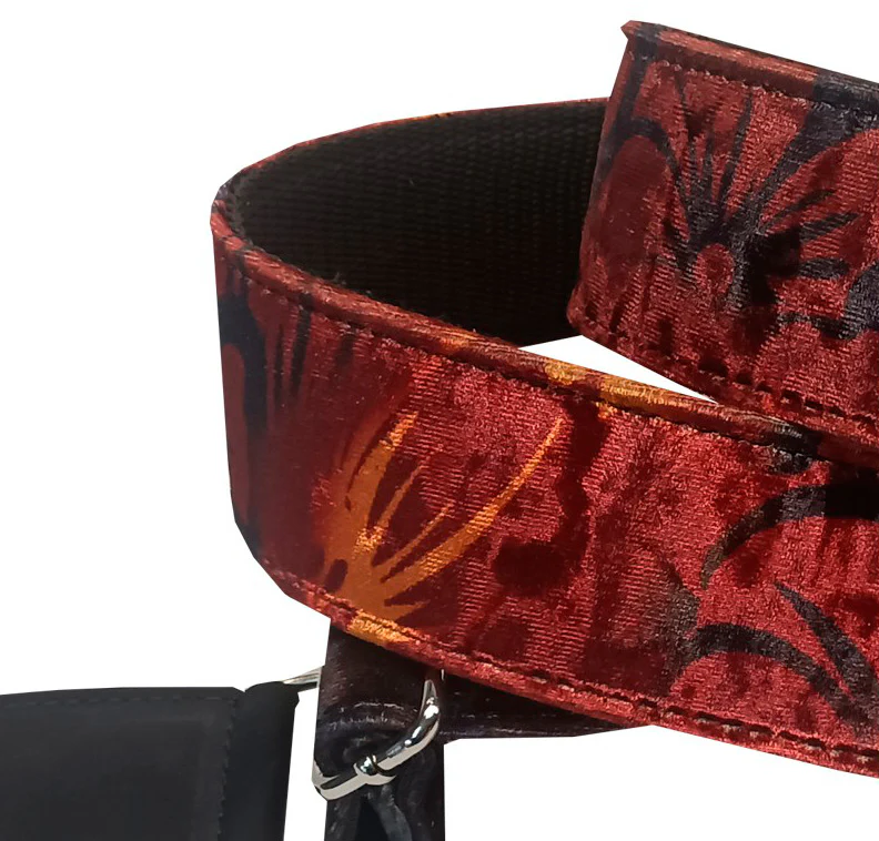 BOURBON STRAPS VELVET SUNBURST TEXTILE CORREA GUITARRA - Image 4