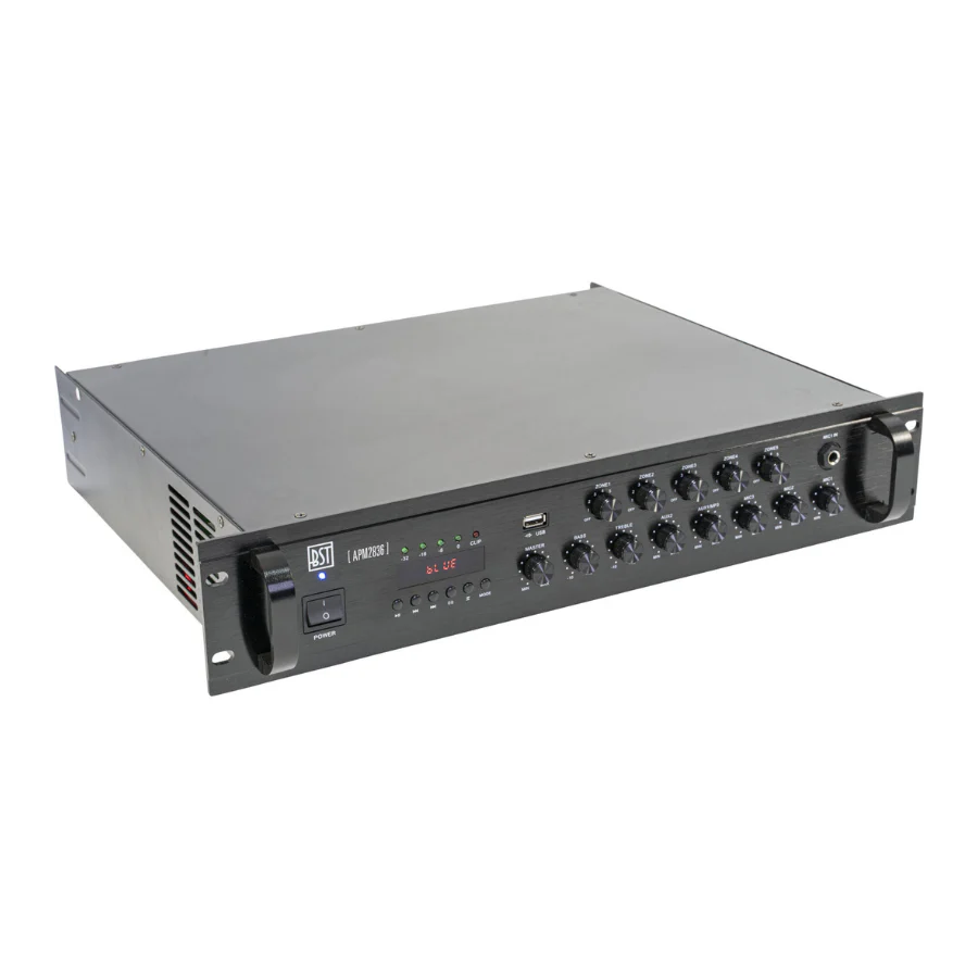 BST APM2836 AMPLIFICADOR MEGAFONIA 5 ZONAS - Image 3