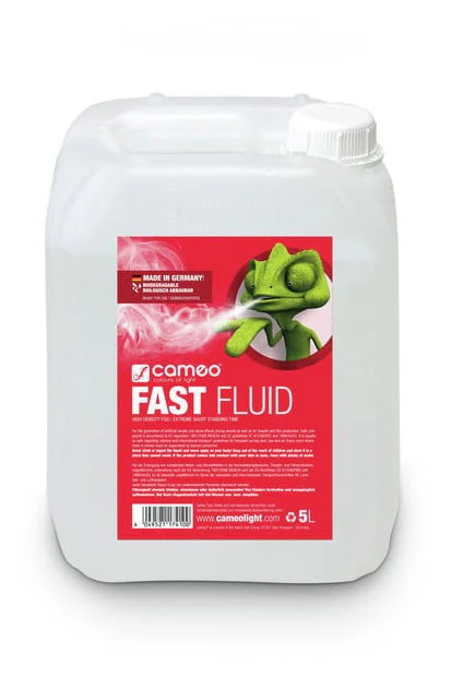 CAMEO FAST FLUID 5L LIQUIDO DE NIEBLA DE MUY ALTA DENSIDAD Y EFECTO MUY CORTO 5L