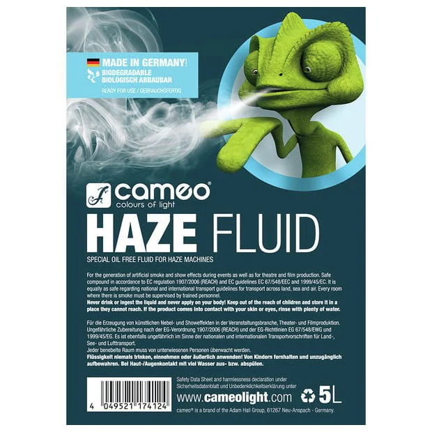 CAMEO HAZE FLUID 5L LIQUIDO DE NEBLINA DE LARGA DURACION SIN ACEITE 5 LITROS - Image 2