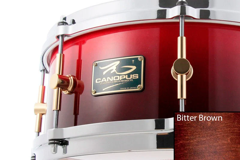 CANOPUS M-1455 THE MAPLE OIL CAJA BATERIA ACUSTICA 14X5.5 BITTER BROWN