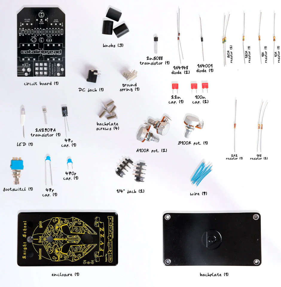CATALINBREAD KNIGHT SCHOOL DIY FUZZ PEDAL - Image 2