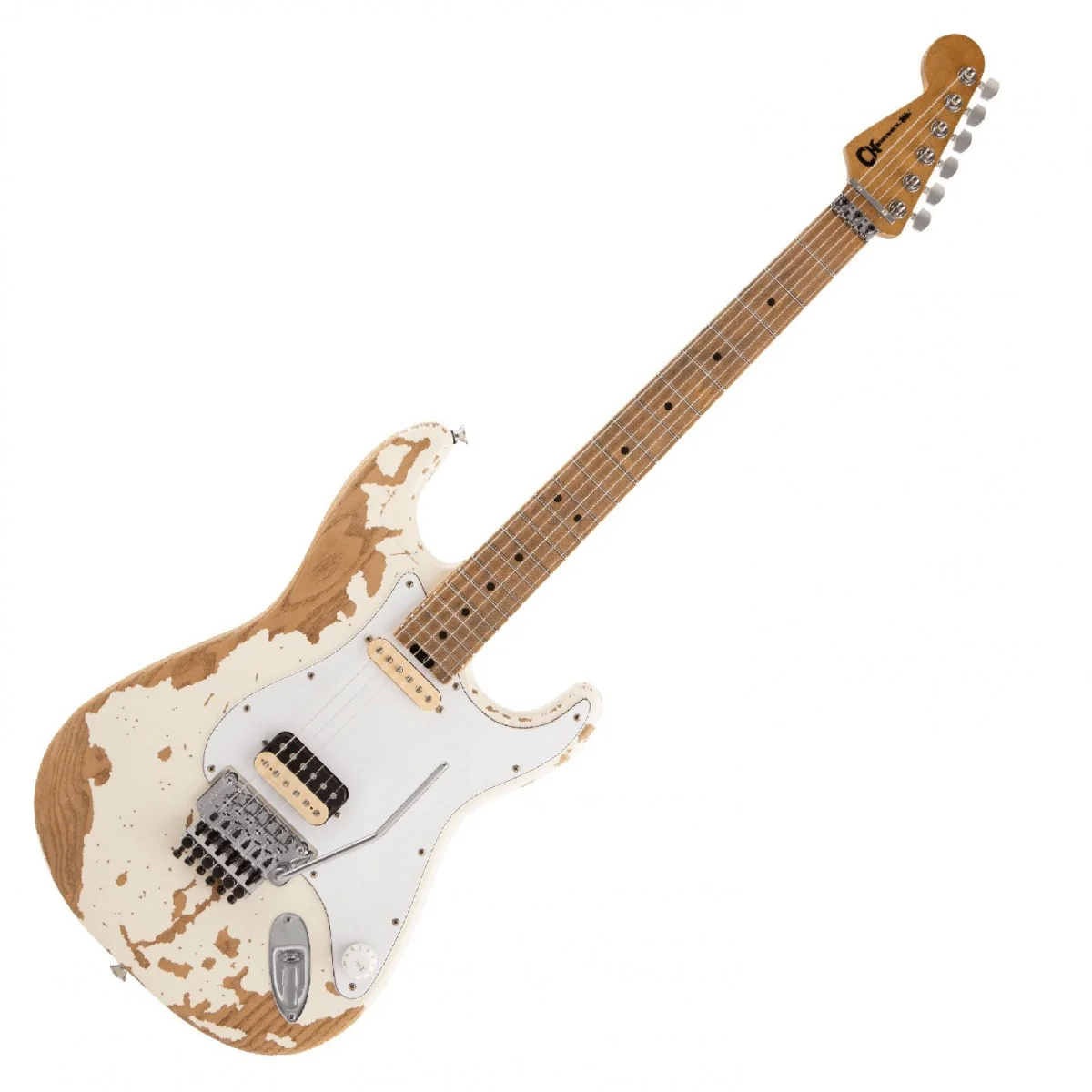 CHARVEL HENRIK DANHAGE LE SIGNATURE PRO-MOD SO-CAL STYLE 1 HS FR MN GUITARRA ELECTRICA WHITE RELIC - Image 8