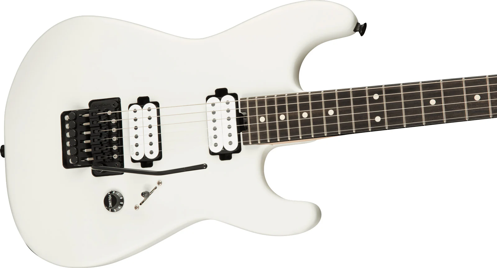 CHARVEL JIM ROOT SIGNATURE PRO MOD SAN DIMAS STYLE 1 HH FR EB GUITARRA ELECTRICA SATIN WHITE - Image 3