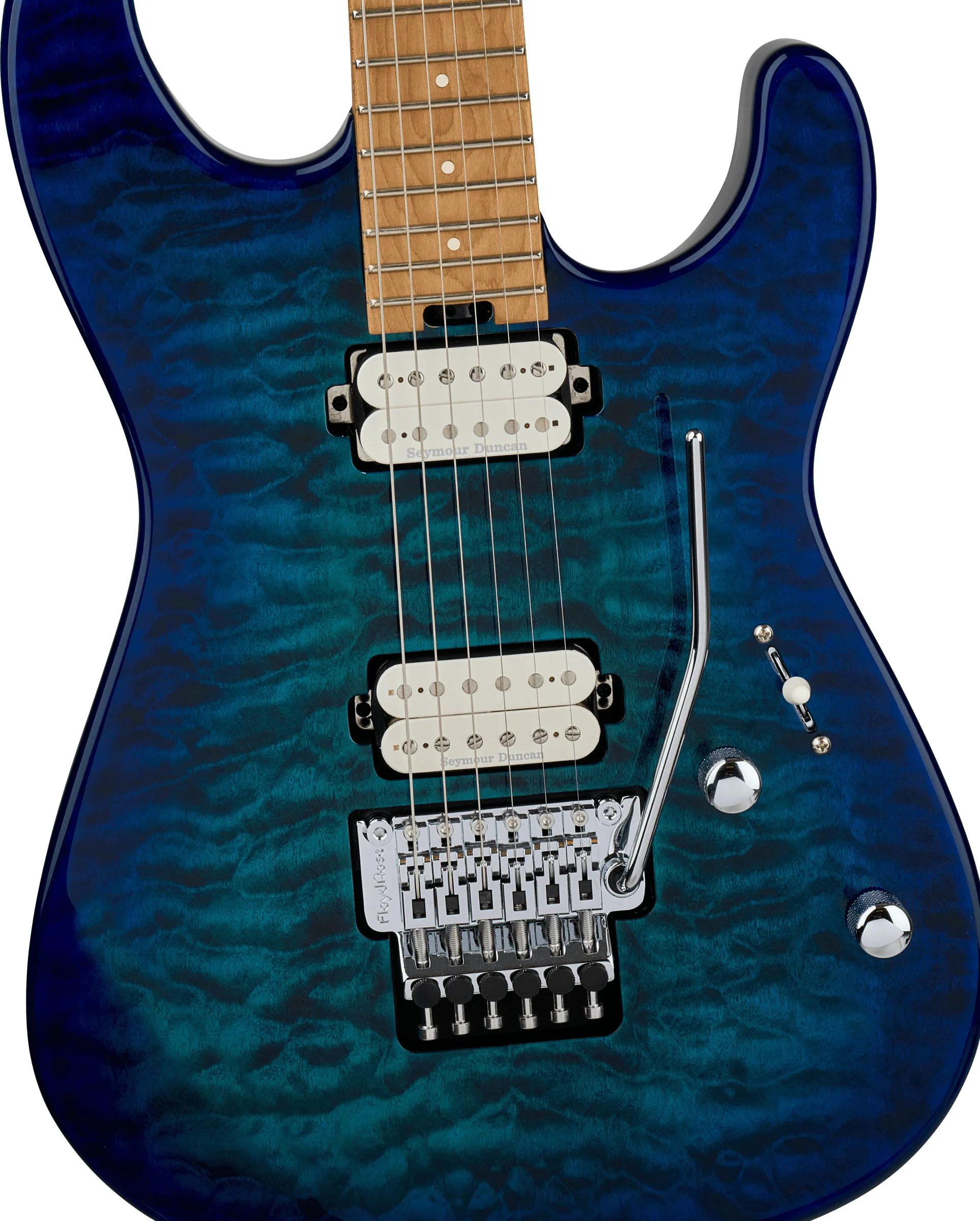 CHARVEL PRO-MOD PLUS SAN DIMAS STYLE 1 HH FRN GUITARRA ELECTRICA CHLORINE BURST - Image 4