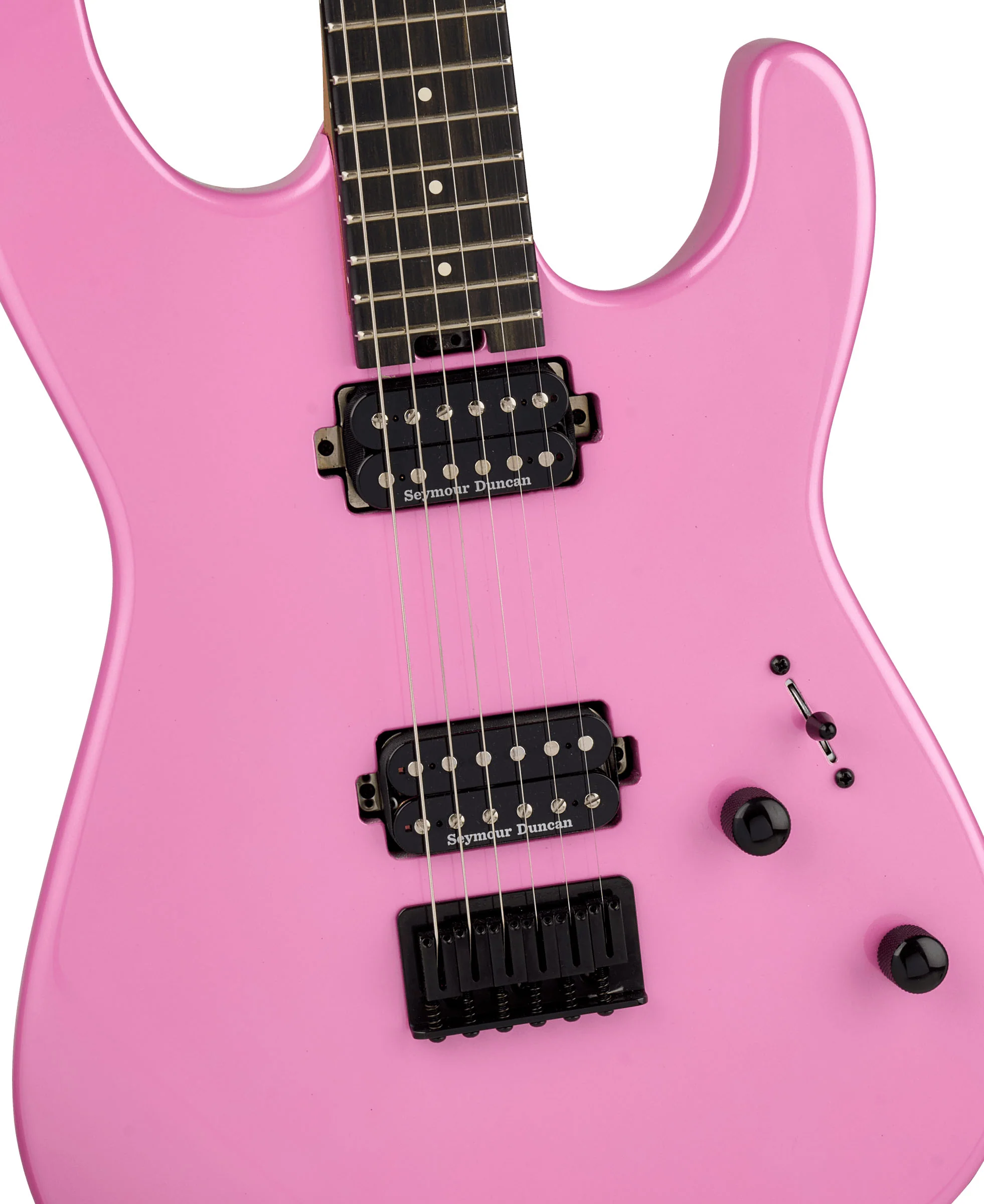 CHARVEL PRO-MOD PLUS SAN-DIMAS STYLE 1 HH HT EB GUITARRA ELECTRICA PLATINUM PINK. - Image 4