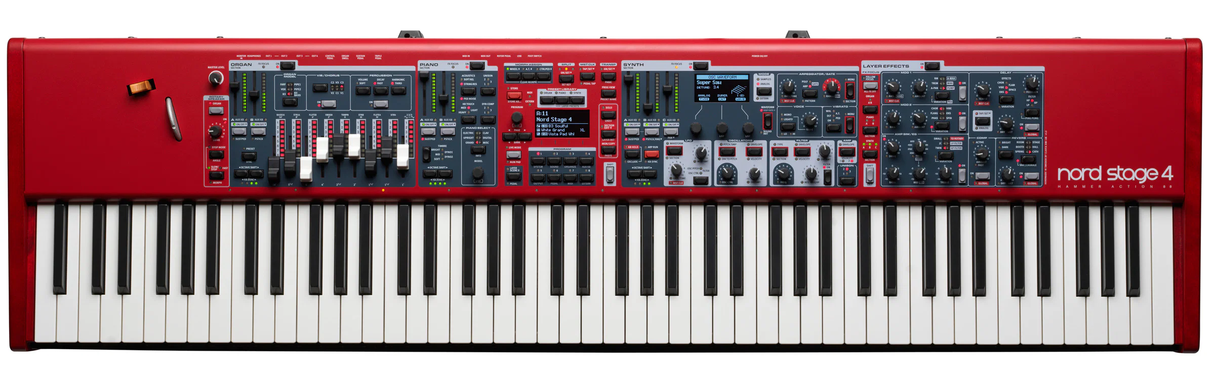 CLAVIA NORD STAGE 4 88 TECLADO SINTETIZADOR 88 TECLAS