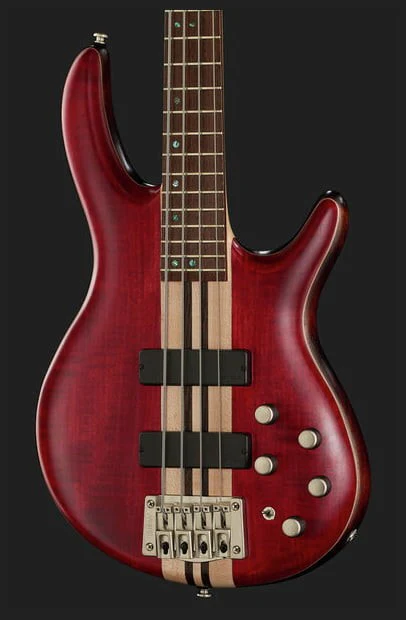 CORT A4 PLUS FMMH OPBC ARTISAN BAJO ELECTRICO BLACK CHERRY - Image 5