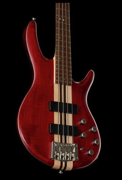 CORT A4 PLUS FMMH OPBC ARTISAN BAJO ELECTRICO BLACK CHERRY - Image 9