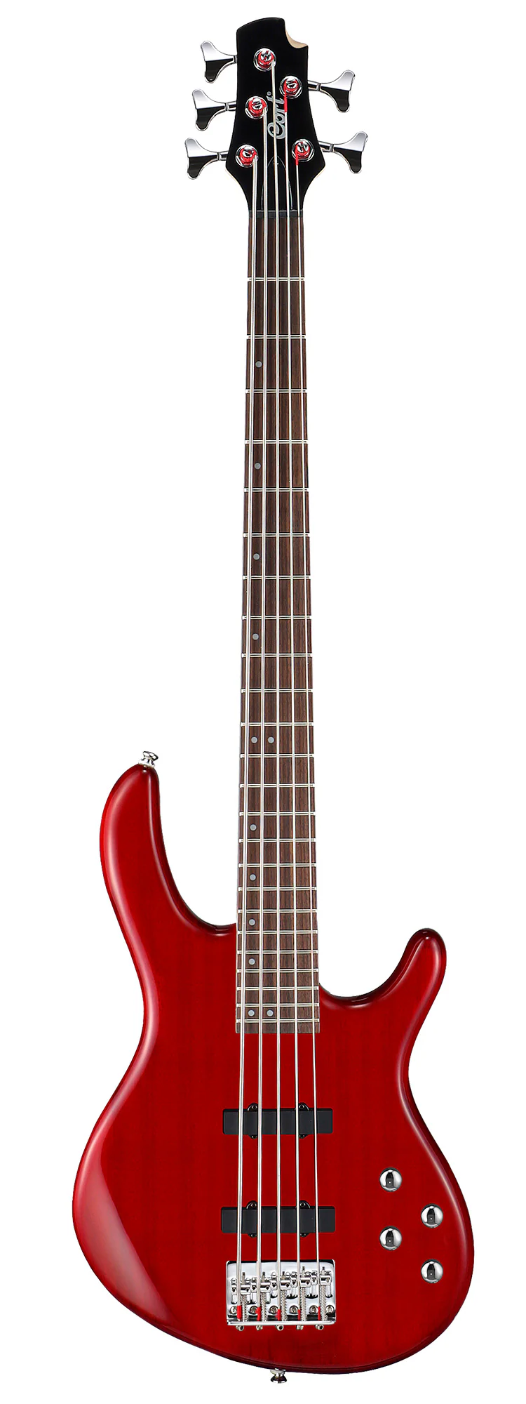 CORT ACTION BASS V PLUS TR BAJO ELECTRICO 5 CUERDAS TRANSPARENT RED