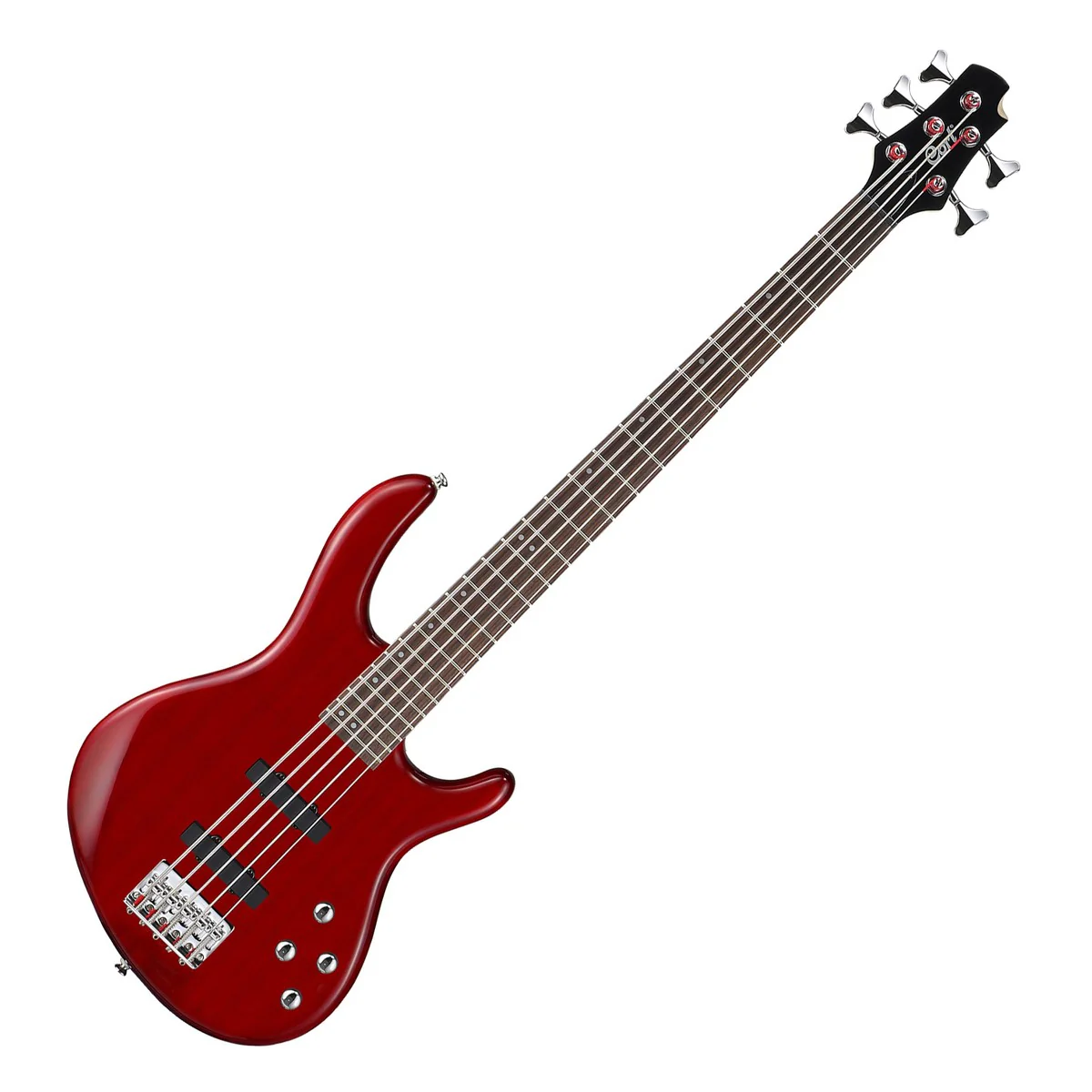 CORT ACTION BASS V PLUS TR BAJO ELECTRICO 5 CUERDAS TRANSPARENT RED - Image 5