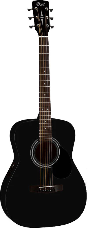 CORT AF510E BKS GUITARRA ELECTROACUSTICA CONCIERTO BLACK SATIN