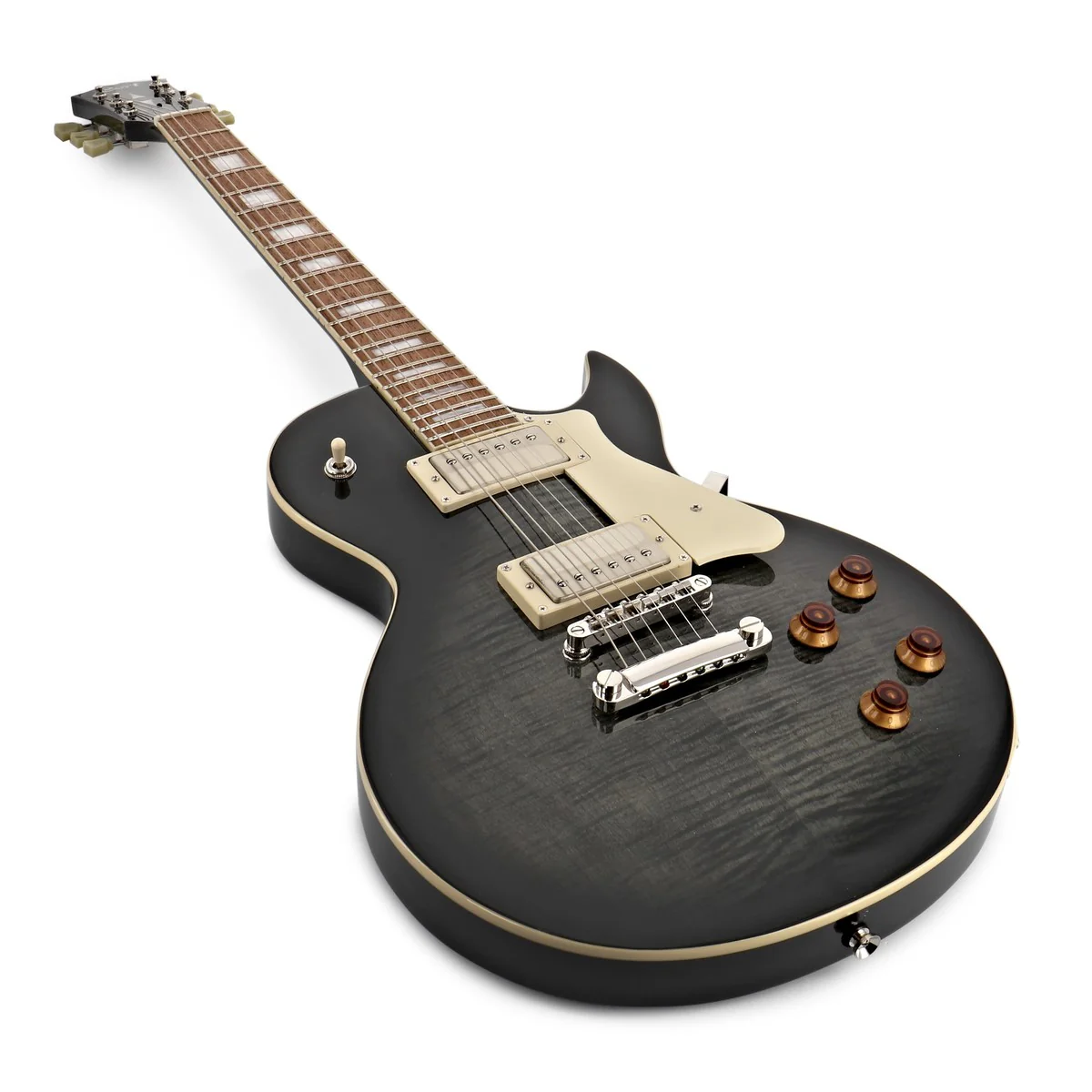 CORT CR250 TBK GUITARRA ELECTRICA TRANSPARENT BLACK - Image 3
