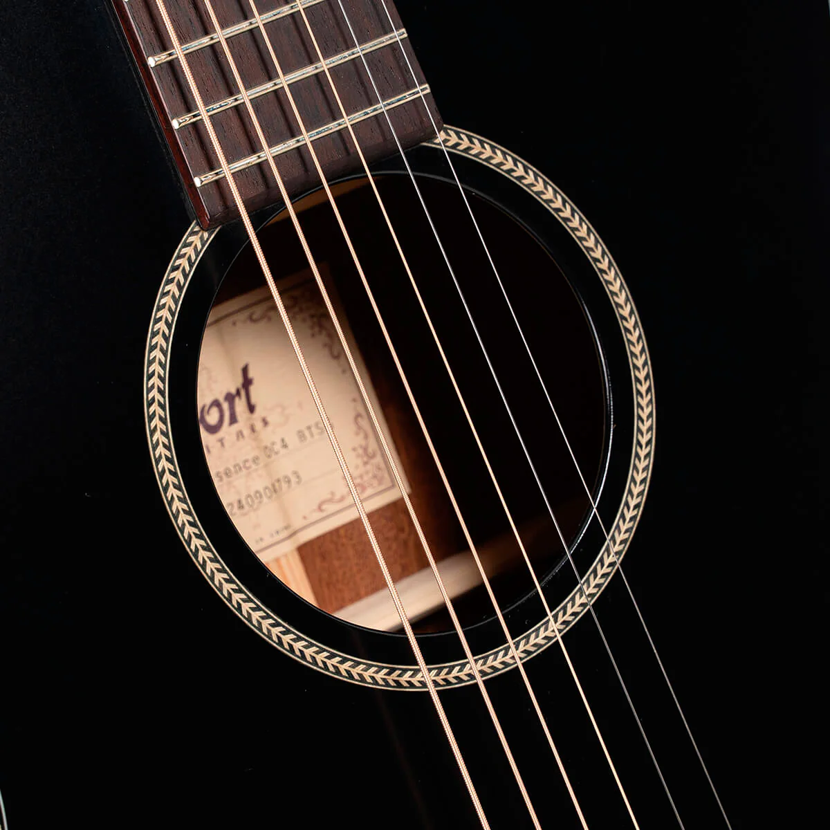 CORT ESSENCE-OC4 BTG GUITARRA ELECTROACUSTICA TOP BLACK - Image 6