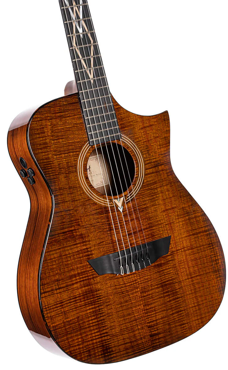 CORT FRANK GAMBALE LUXE NYLON BR GUITARRA ELECTROACUSTICA CONCIERTO CON CUERDAS DE NYLON BROWN - Image 3