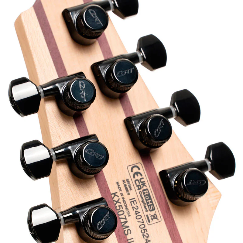 CORT KX507 MS PM NBB GUITARRA ELECTRICA 7 CUERDAS PALE MOON NATURAL BLACK BURST - Image 9