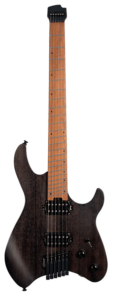 CORT SPACE G6MS SGTK GUITARRA ELECTRICA HEADLESS TRANS BLACK