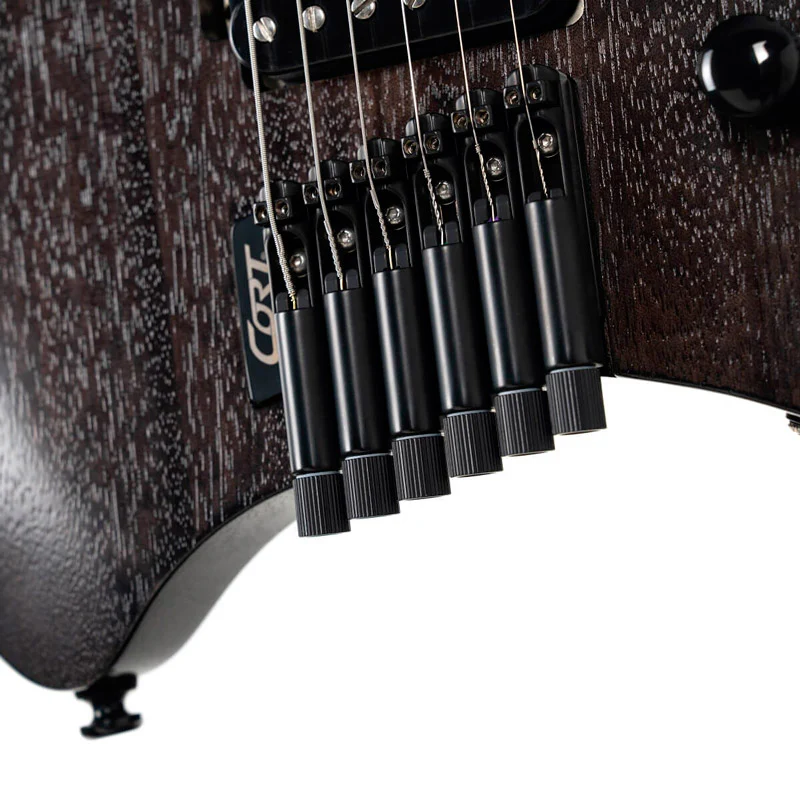 CORT SPACE G6MS SGTK GUITARRA ELECTRICA HEADLESS TRANS BLACK - Image 5