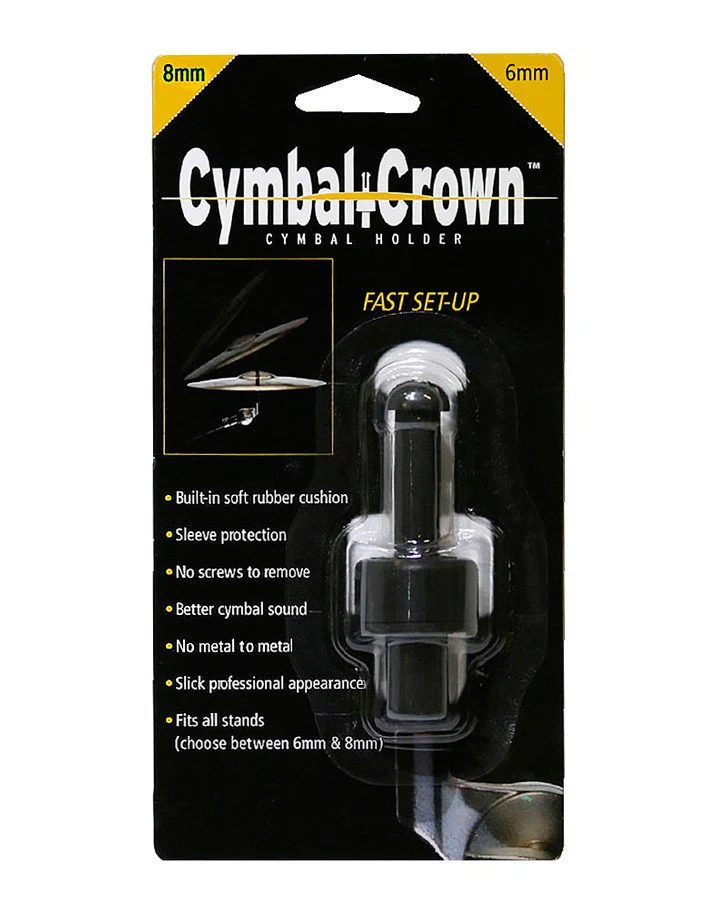 CYMBAL CROWN CCB6 BLACK 6MM FIJACION PLATO BATERIA - Image 2