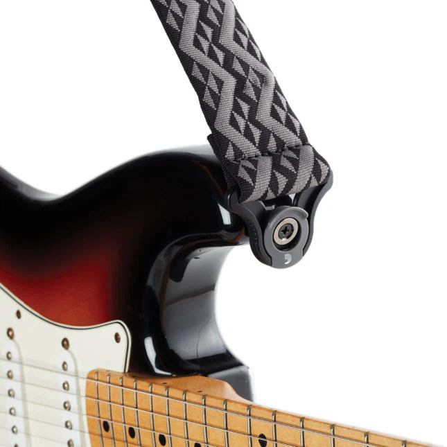 DADDARIO 50BAL03 AUTOLOCK CORREA GUITARRA MOTIVOS GEOMETRICOS NEGROS - Image 4