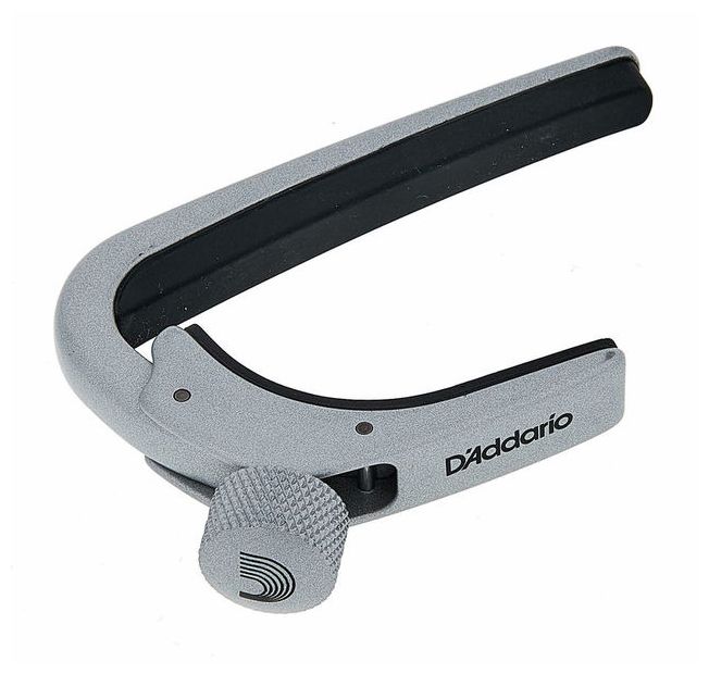 DADDARIO CP-02S NS CAPO CEJILLA GUITARRAS ACUSTICAS Y ELECTRICAS PLATEADA - Image 3