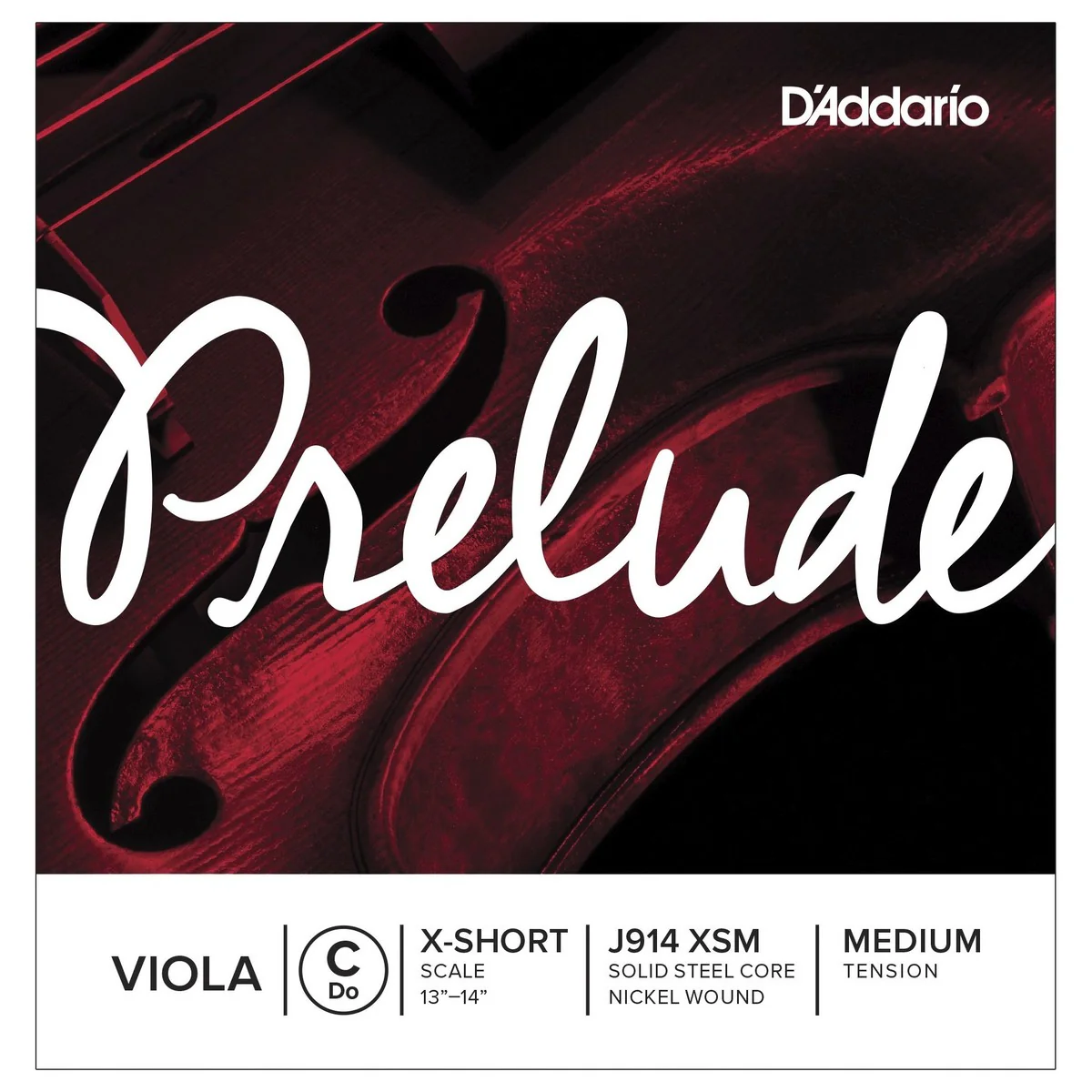 DADDARIO CUERDA VIOLA PRELUDE C J914XSM XSHORT MED