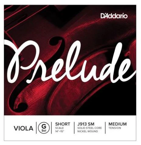 DADDARIO CUERDA VIOLA PRELUDE G J913SM SHORT MED