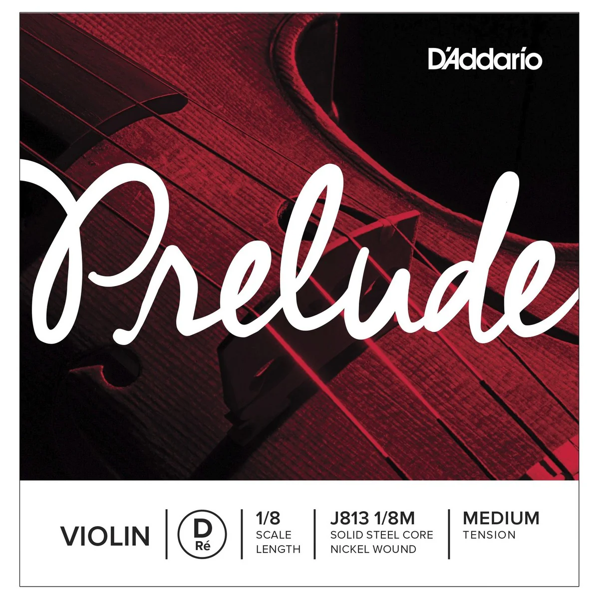 DADDARIO CUERDA VIOLIN PRELUDE D J813 1/8 MED