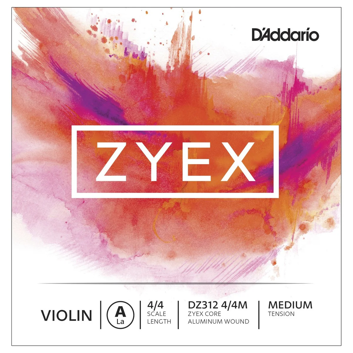 DADDARIO CUERDA VIOLIN ZYEX A DZ312 4/4 MED COMP