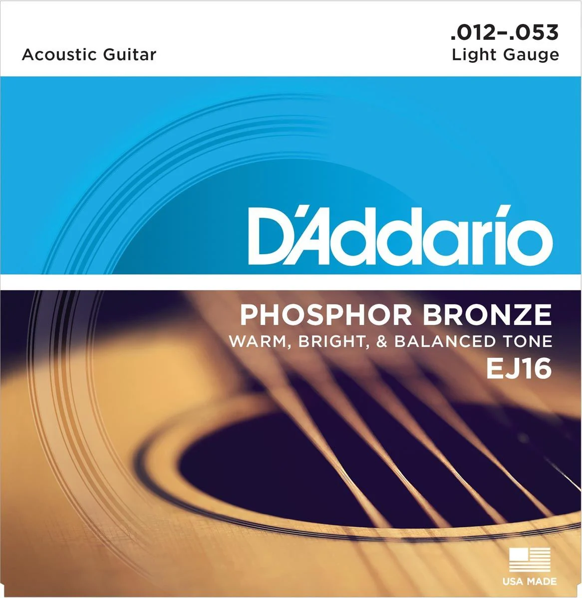 DADDARIO EJ16 JUEGO CUERDAS GUITARRA ACUSTICA 012-053
