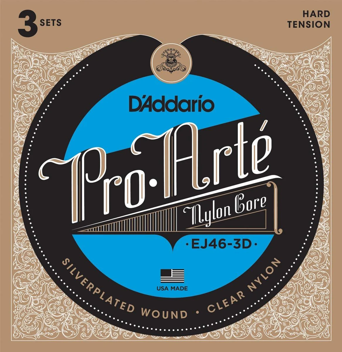DADDARIO EJ463D SET 3 JUEGOS DE CUERDAS GUITARRA ESPAÑOLA