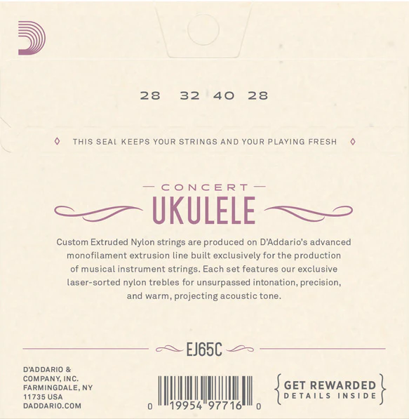 DADDARIO EJ65C JUEGO CUERDAS UKELELE CONCIERTO - Image 2