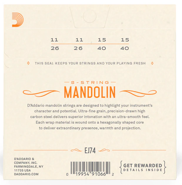 DADDARIO EJ74 JUEGO CUERDAS MANDOLINA - Image 2