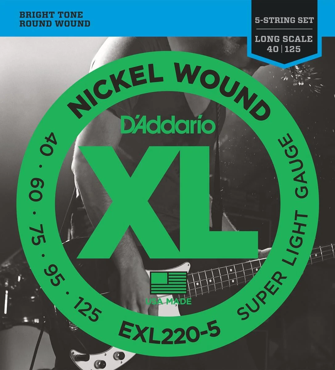 DADDARIO EXL2205 JUEGO 5 CUERDAS BAJO 040-125