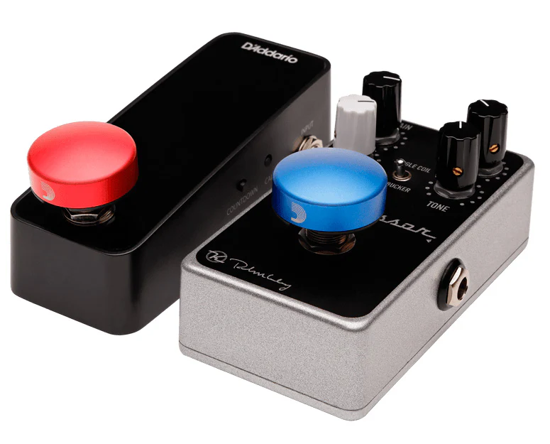 DADDARIO FST02BURD PACK 2 TAPAS PARA PULSADORES PEDAL AZUL Y ROJO - Image 2