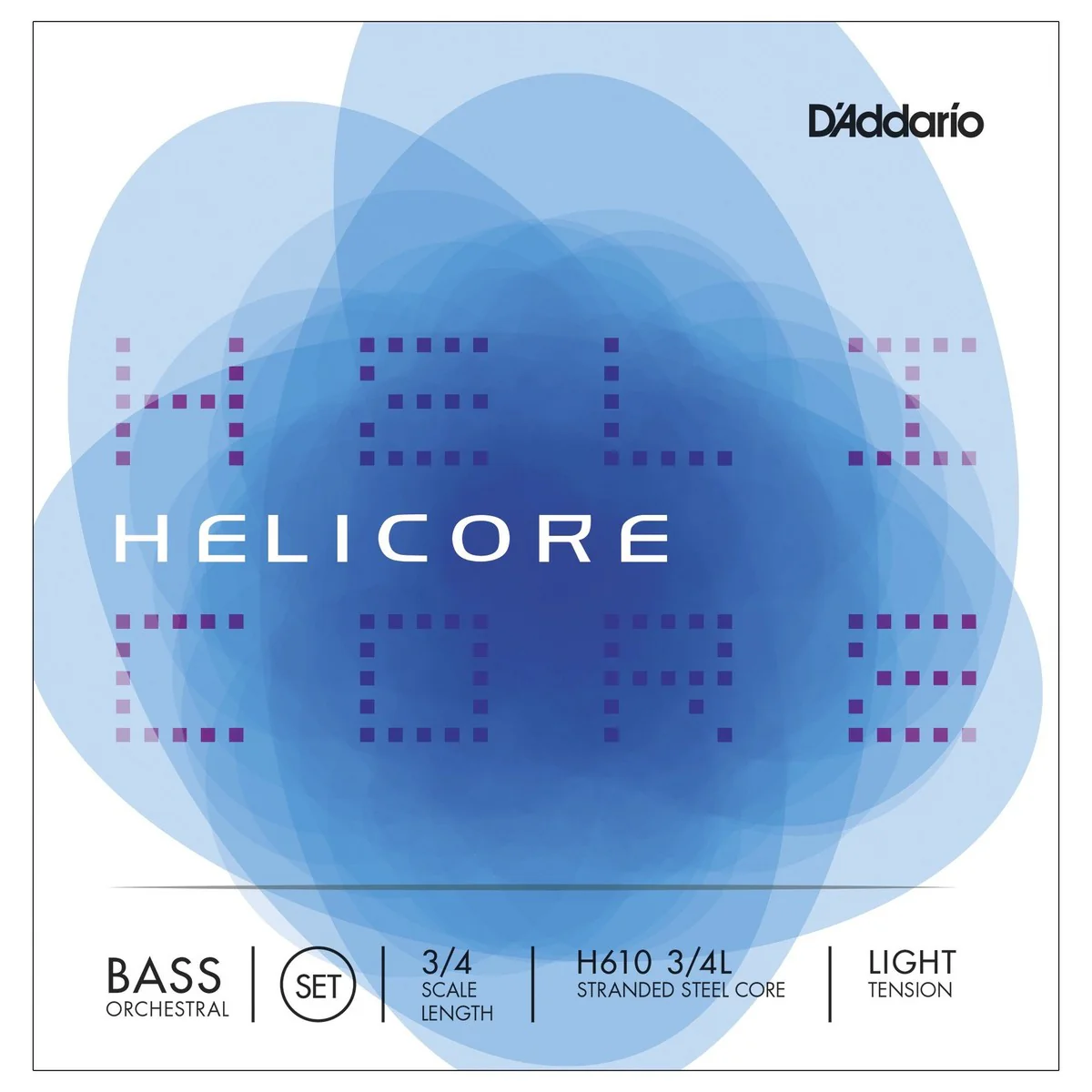 DADDARIO H610 3/4 LGT HELICORE ORQUESTRAL JUEGO CUERDAS CONTRABAJO