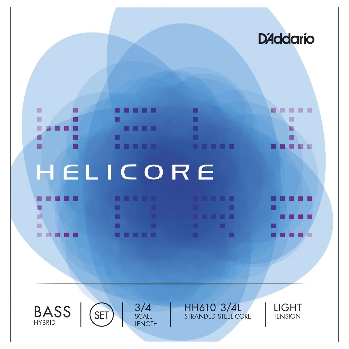 DADDARIO HH610 3/4 LGT HELICORE HYBRID JUEGO CUERDAS CONTRABAJO