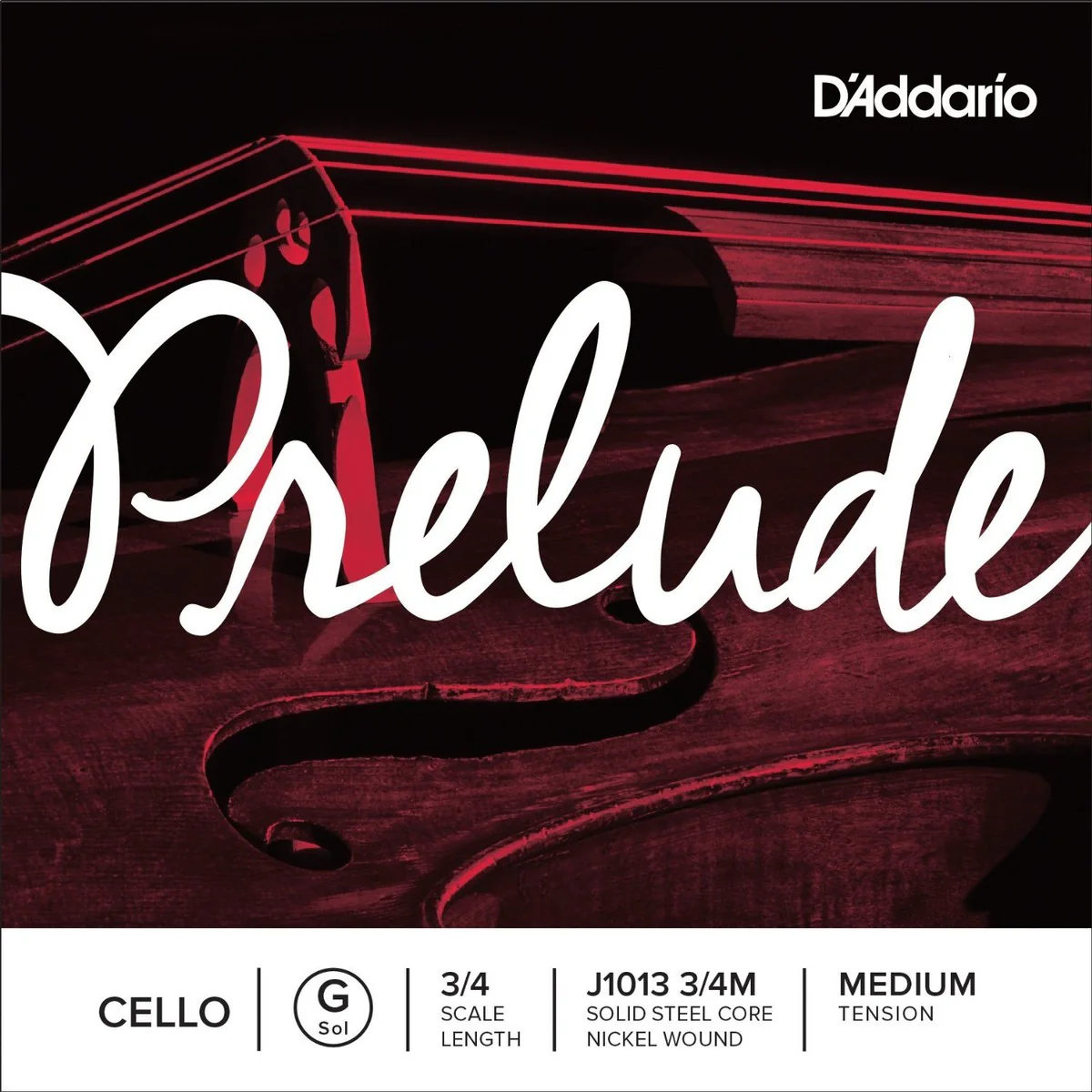 DADDARIO J1013 G CUERDA CELLO PRELUDE 3/4 MEDIA