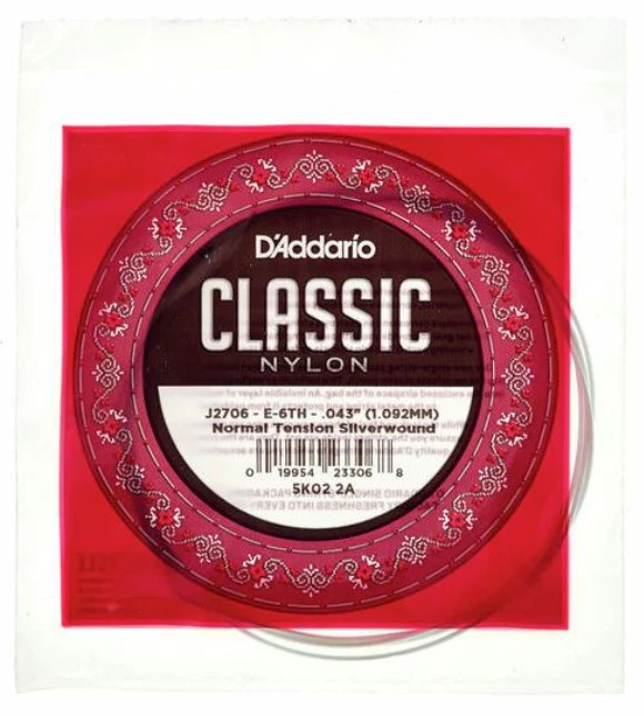 DADDARIO J2706 6ª CUERDA GUITARRA ESPAÑOLA