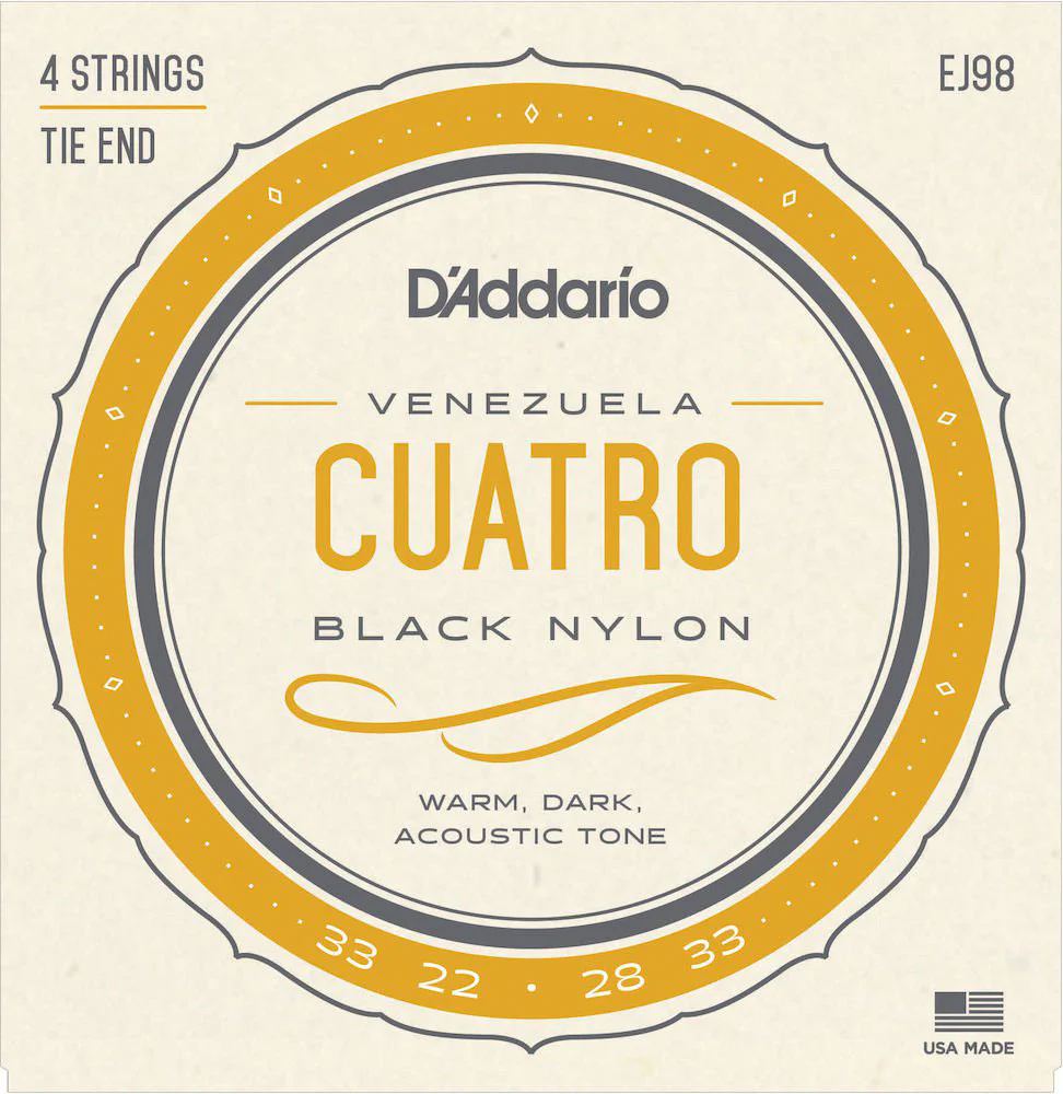 DADDARIO J98 JUEGO CUERDAS CUATRO VENEZUELA BK