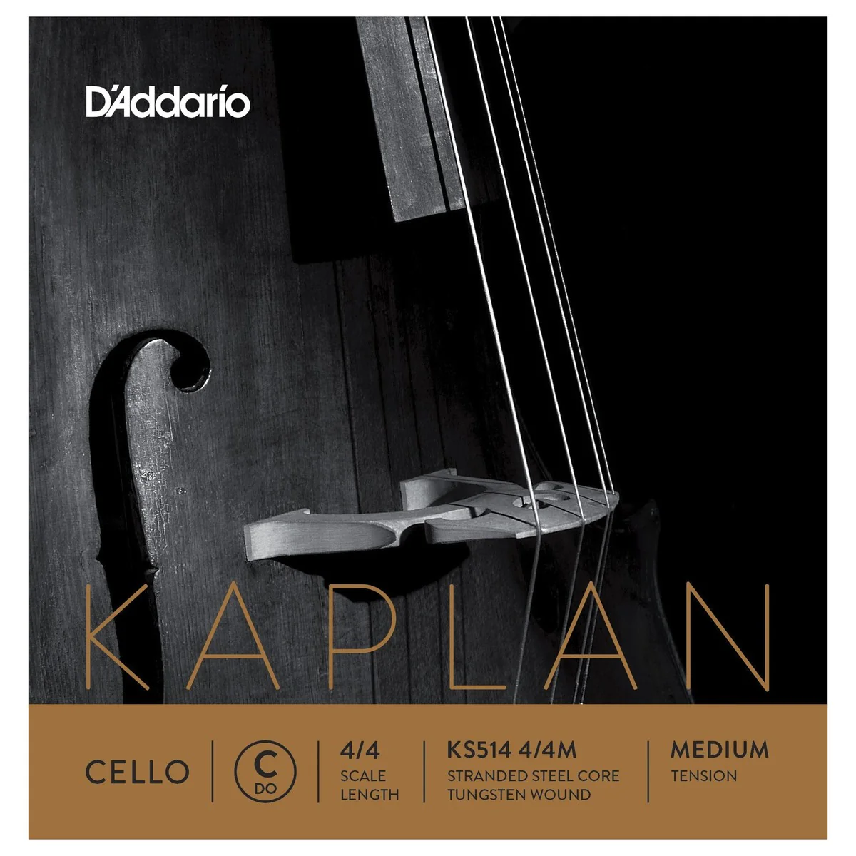 DADDARIO KS514 C CUERDA CELLO KAPLAN SOLUTIONS 4/4 MEDIA