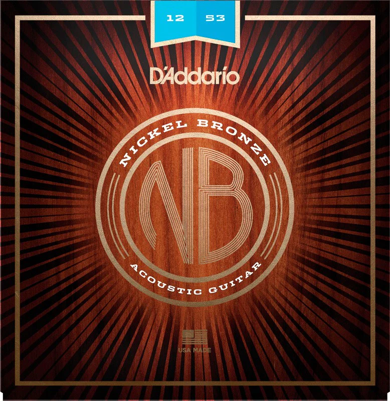 DADDARIO NB1253 NICKEL BRONZE JUEGO CUERDAS GUITARRA ACUSTICA LIGHT 012-053