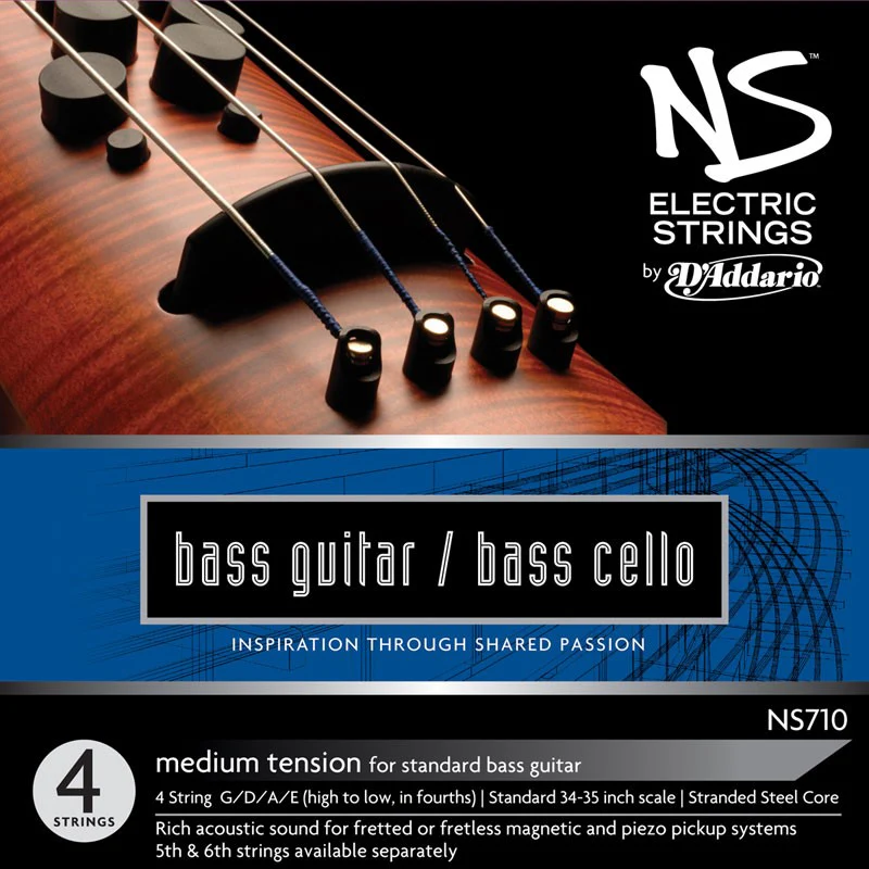 DADDARIO NS710 JUEGO CUERDAS BAJO CELLO ELECTRICO