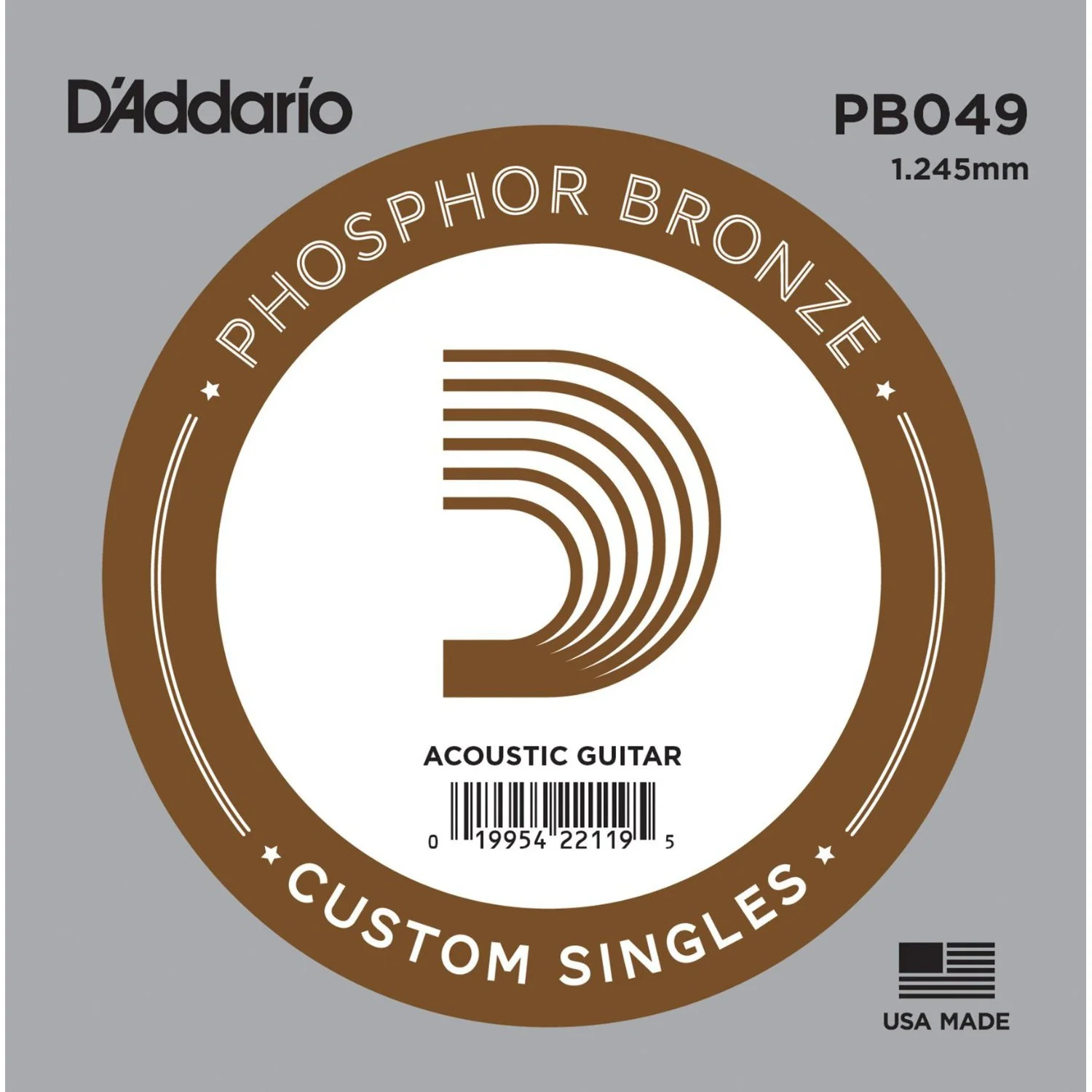 DADDARIO PB049 CUERDA GUITARRA ACUSTICA BRONZE