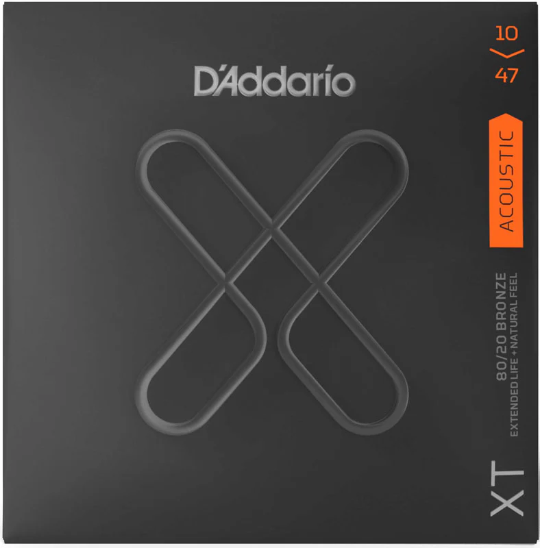 DADDARIO XTABR1047 80/20 XT COATED JUEGO CUERDAS GUITARRA ACUSTICA 010-047