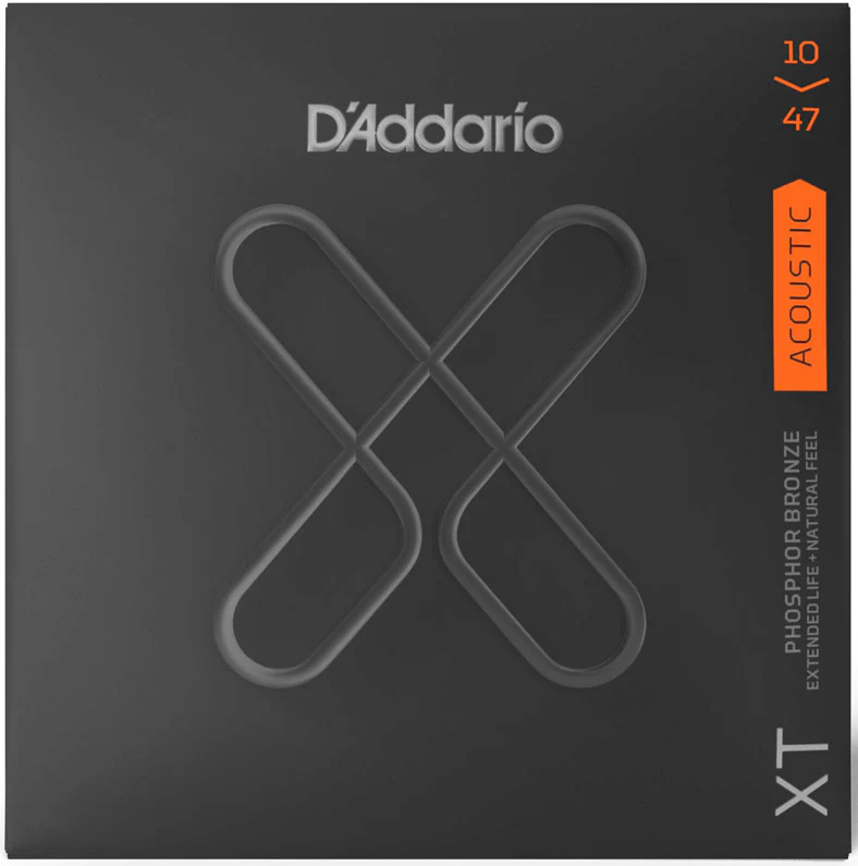 DADDARIO XTAPB1047 PHOSPHOR BRONZE XT COATED JUEGO CUERDAS GUITARRA ACUSTICA 010-047